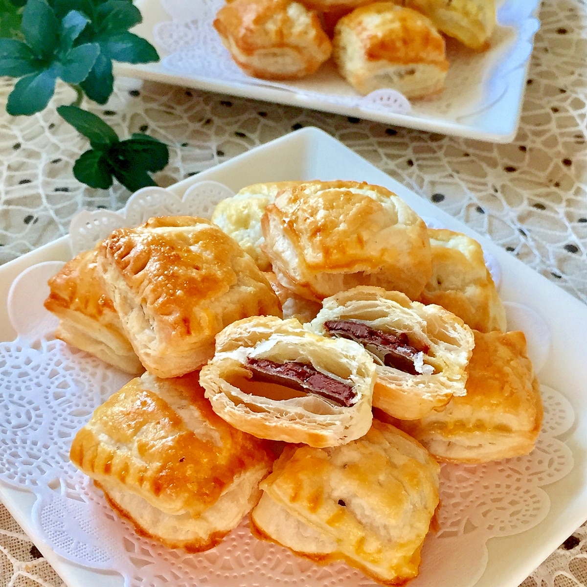 冷凍パイシートで簡単 ひとくちチョコパイ レシピ 作り方 By みさきらりんず 楽天レシピ